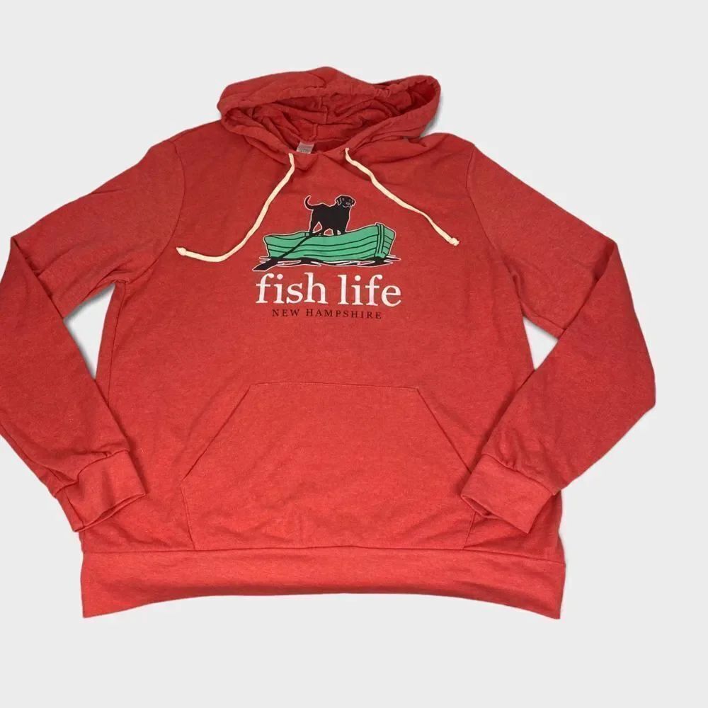Fish Life New Hampshire long-sleeve hoodie